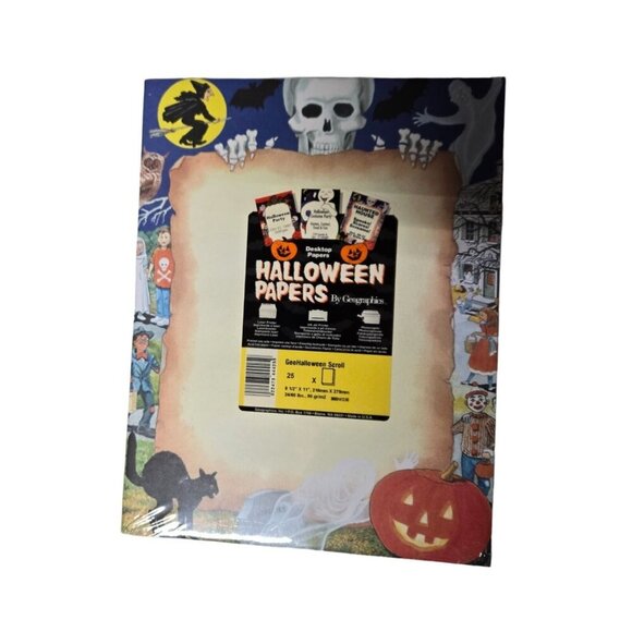 Halloween Papers By Geographics Desktop Papers 25 Sheets 8.5" X 11" Ghost Hallow - Picture 2 of 6